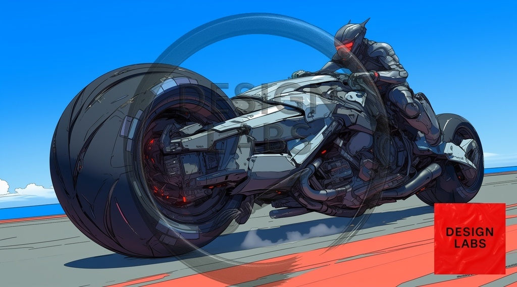 English: Futuristic Anime Bikes - Wallpaper Pack (5 Illustrations) 日本語: 未来的アニメバイク - 壁紙パック(5枚セット)