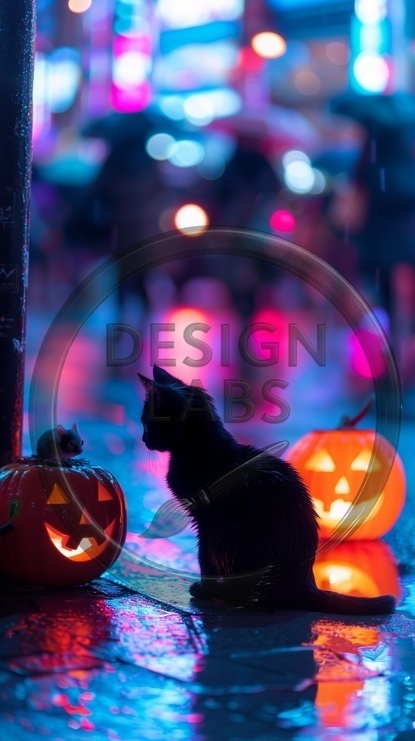 “Chibi Cats Halloween World 4K Pack” (チビキャットのハロウィンワールド 4K パック)