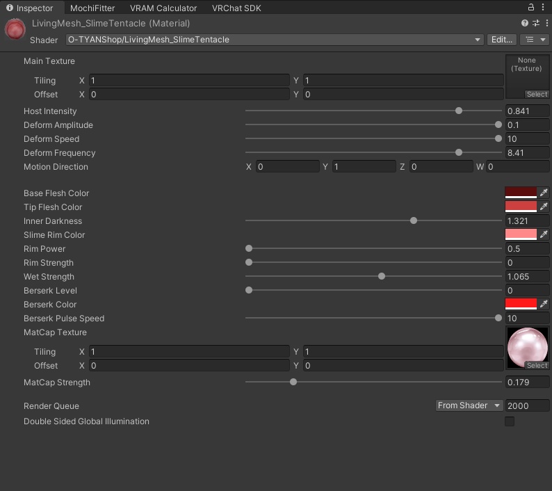 【VRChat】Living Mesh : Slime & Tentacle Shader