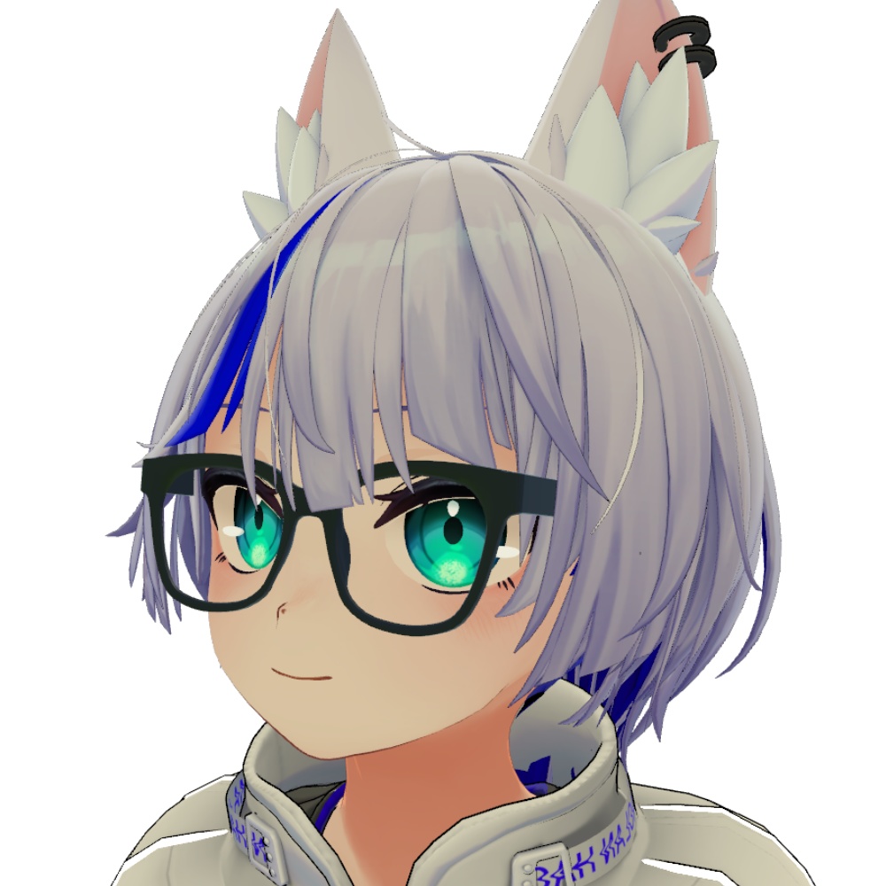 【VRChat向け】黒縁メガネ 軽量【無料】