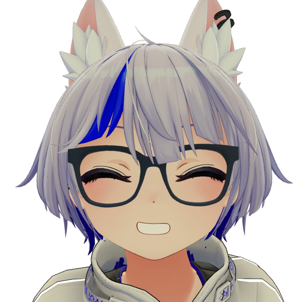 【VRChat向け】黒縁メガネ 軽量【無料】