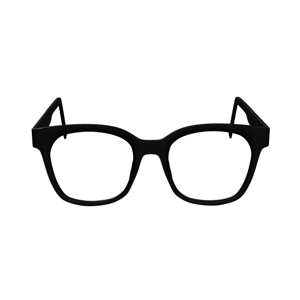 【VRChat向け】黒縁メガネ 軽量【無料】