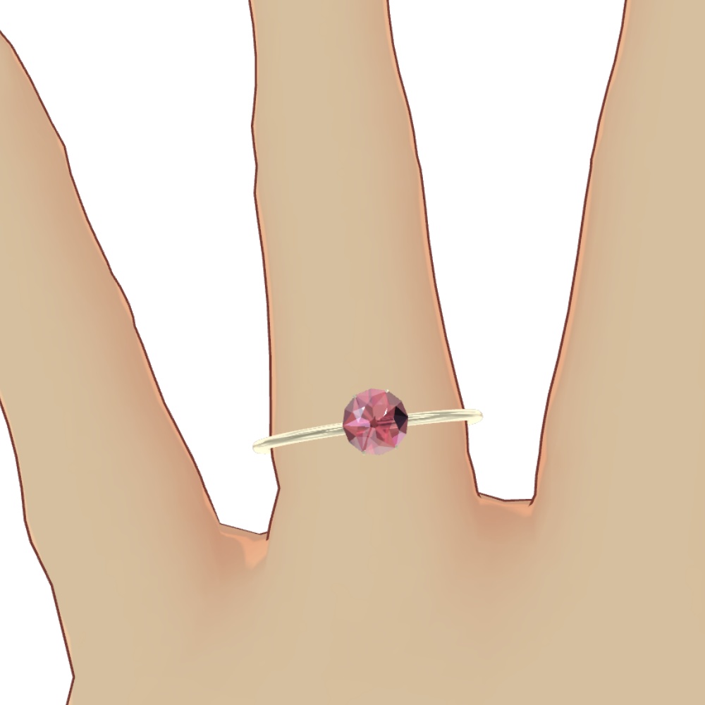 【VRChat向け】ピンクダイヤリング ゴールド・シルバー【無料】