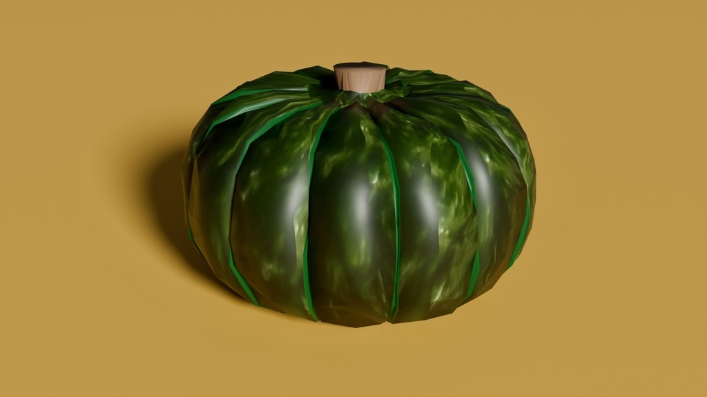 かぼちゃ　3Dモデル