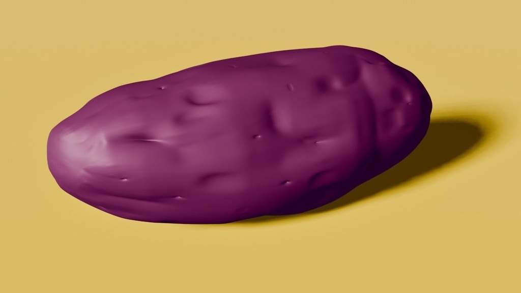 さつまいも　3Dモデル