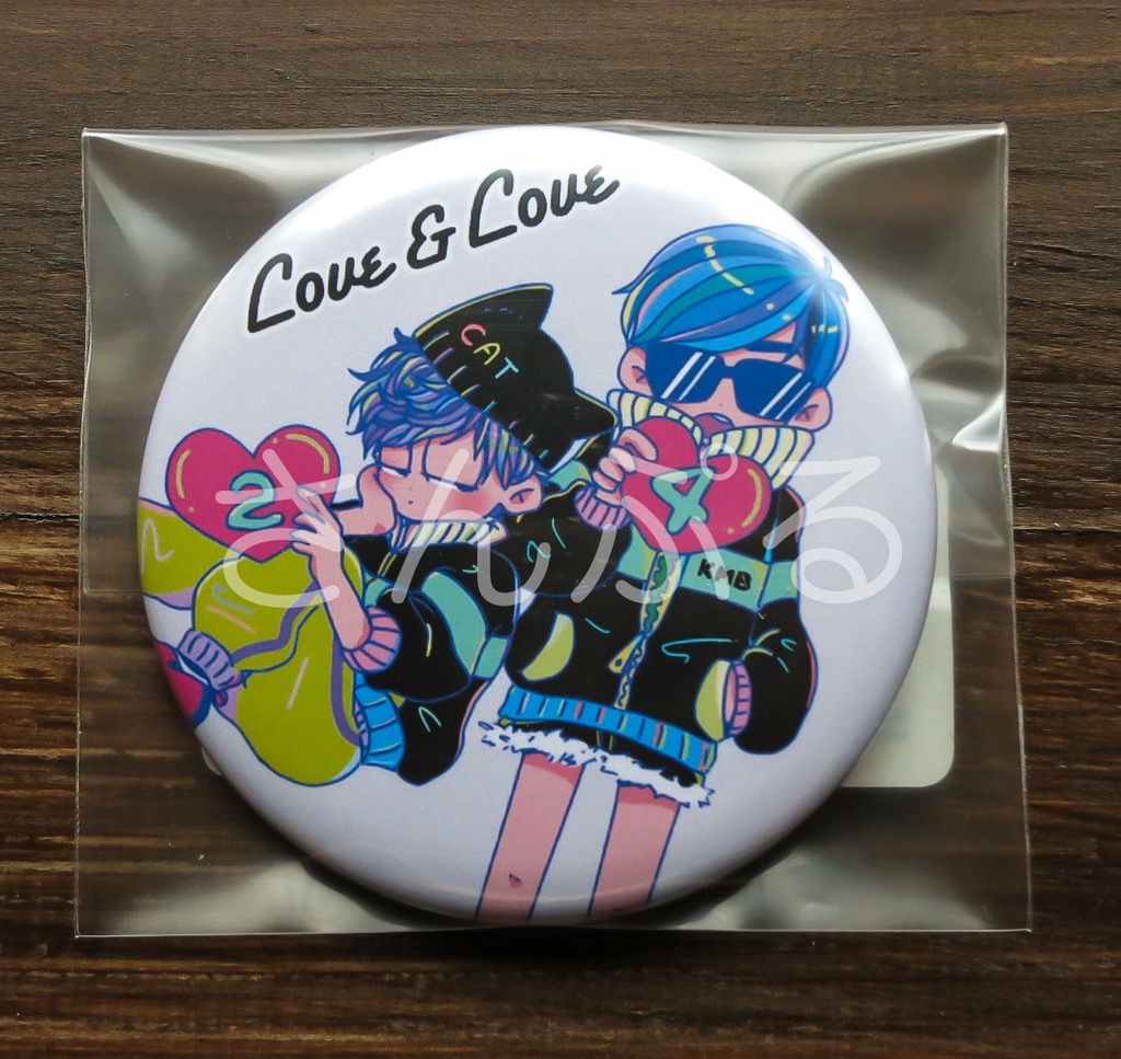 カラ松　一松　 缶バッジ　LOVE&LOVE