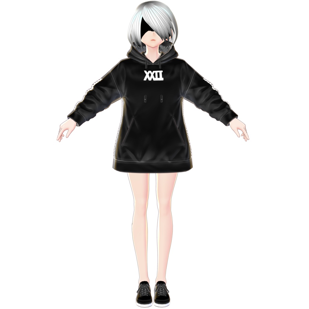 【VRoid】ヘアプリセット・戦闘アンドロイド【ついんてえる】