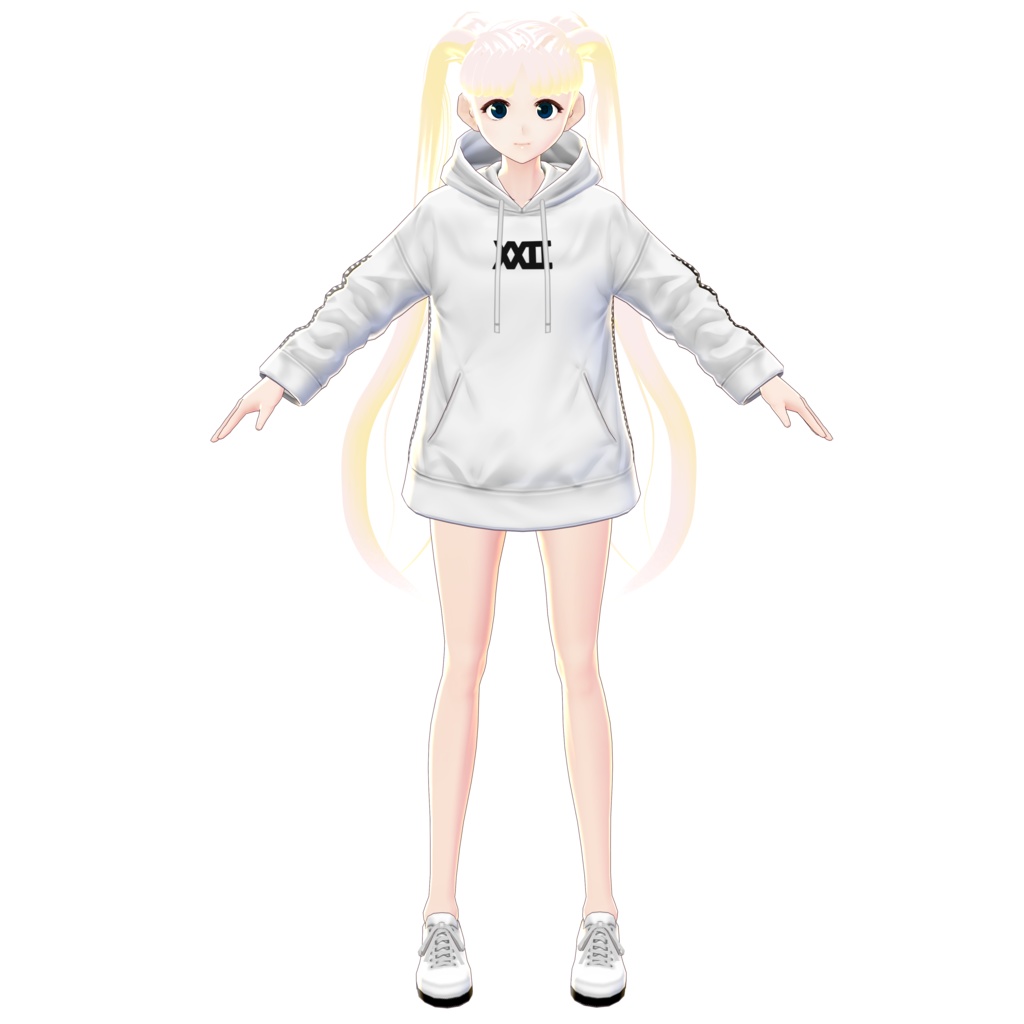 【VRoid】ヘアプリセット・月のJK【ついんてえる】