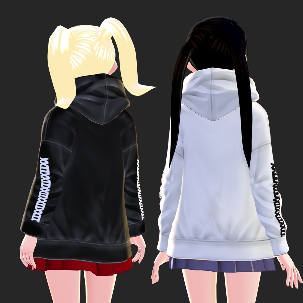【VRoid】XXIIロゴパーカ  全2色【ついんてえる】
