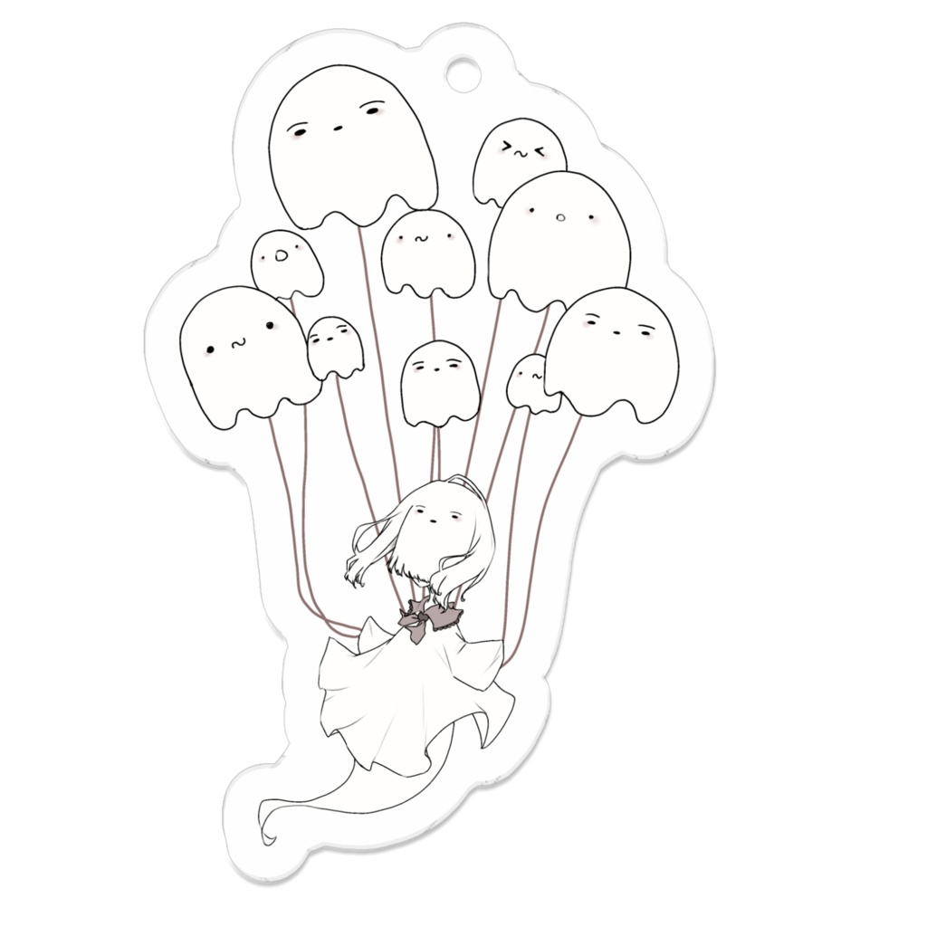 ぷかぷか虚構ちゃんキーホルダー