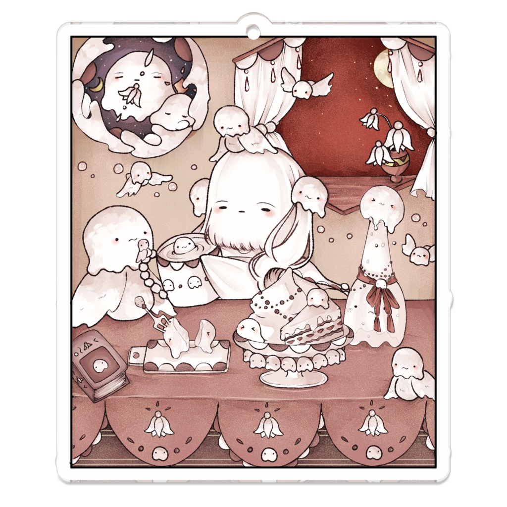 お茶会虚構ちゃんアクリルキーホルダー