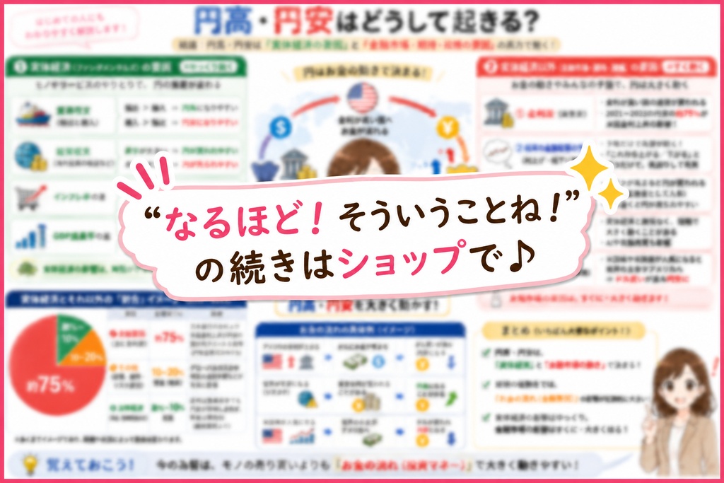 【詳しく解説】ニュースで聴くけど、円高・円安なぜ起きるの？