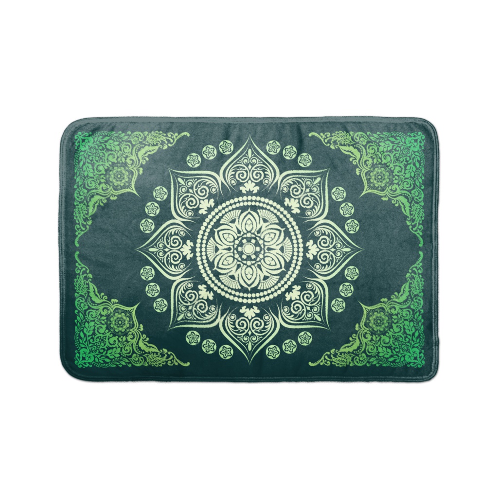 緑蓮華唐草膝覆い