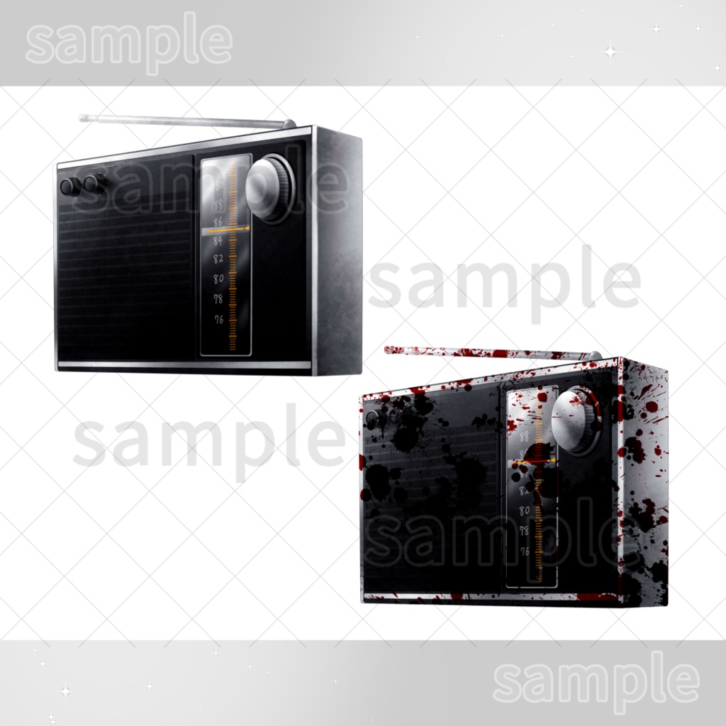 【イラスト素材】レトロ小物【現代小物】