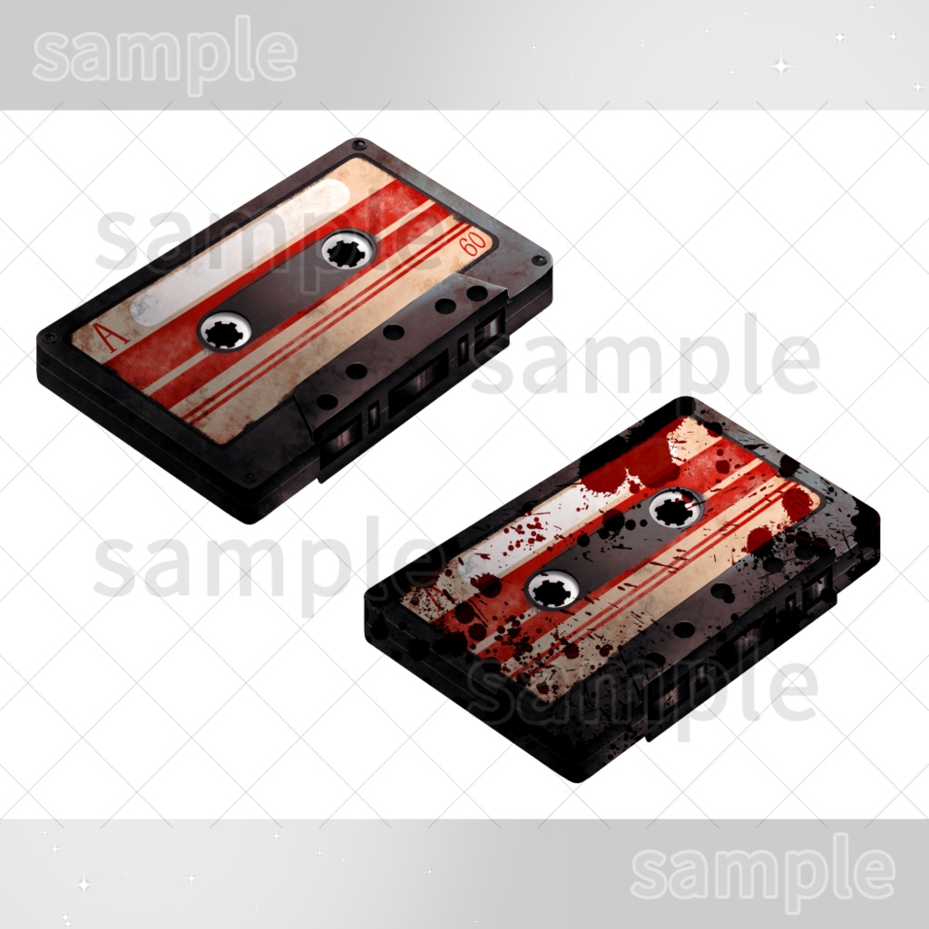 【イラスト素材】レトロ小物【現代小物】