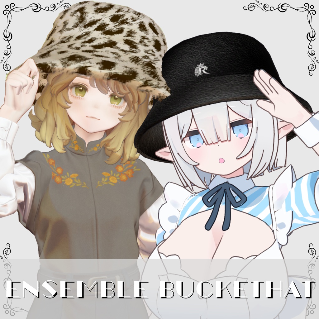 【4アバター対応】Ensemble Buckethat【MA設定済み】