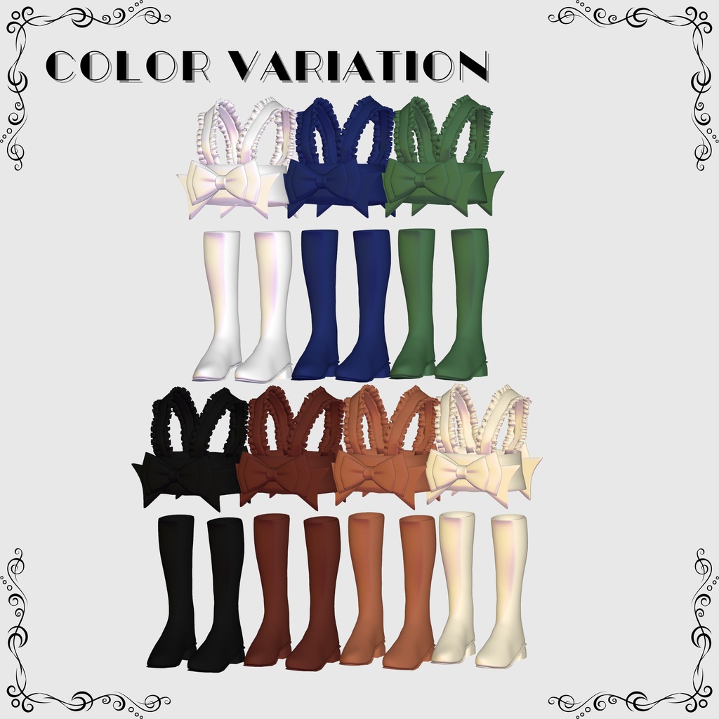 【複数アバター対応予定】ribbon bustier dress【MA対応】