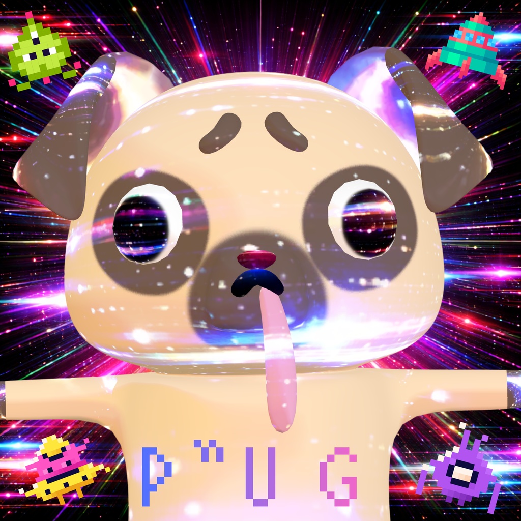 【無料/Free】P˝UG【オリジナル3Dモデル】