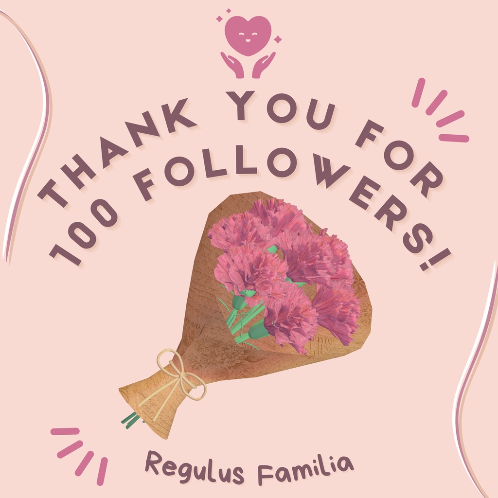 【フォロー100人感謝！】carnation bouquet【無料/Free】