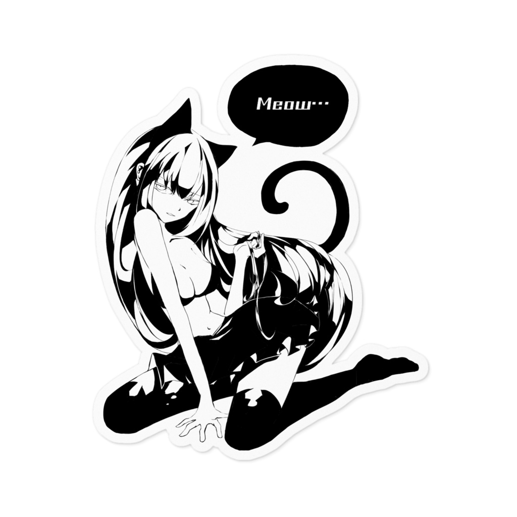 猫姫 ステッカー