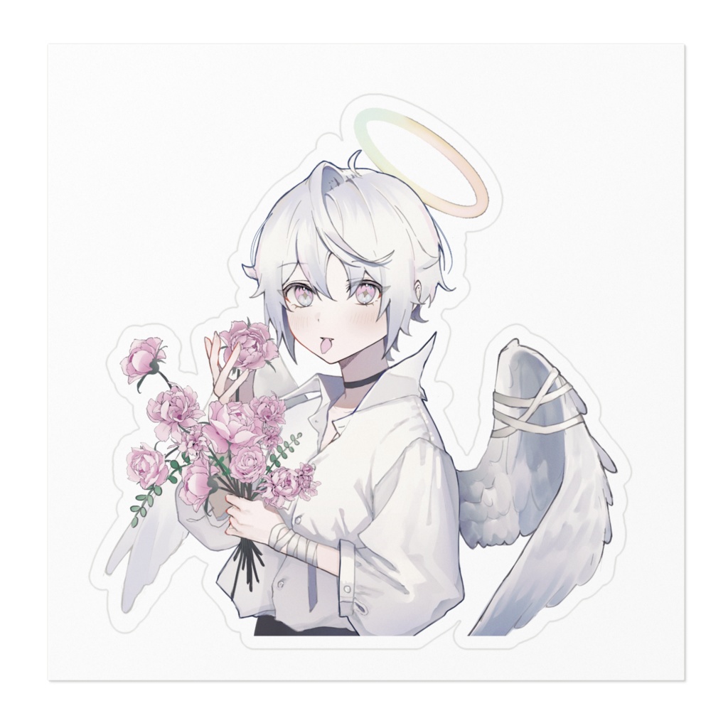 天使かゆえりゅのステッカー