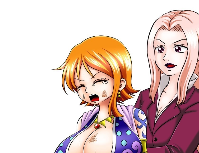 リクエスト絵 鉄拘束されるナミ 差分