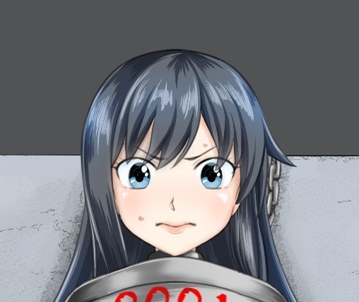 リクエスト絵 拘束された朝潮と荒潮