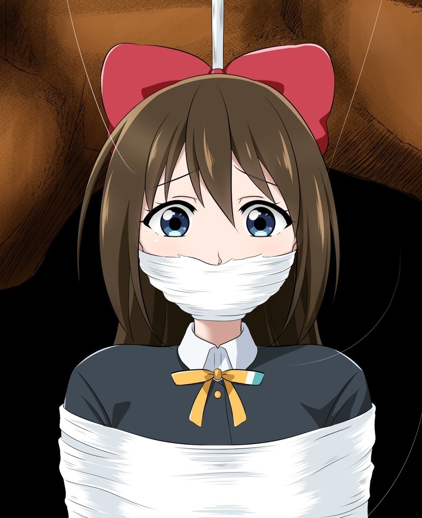 リクエスト絵 蜘蛛糸拘束される桜坂しずくと優木せつ菜