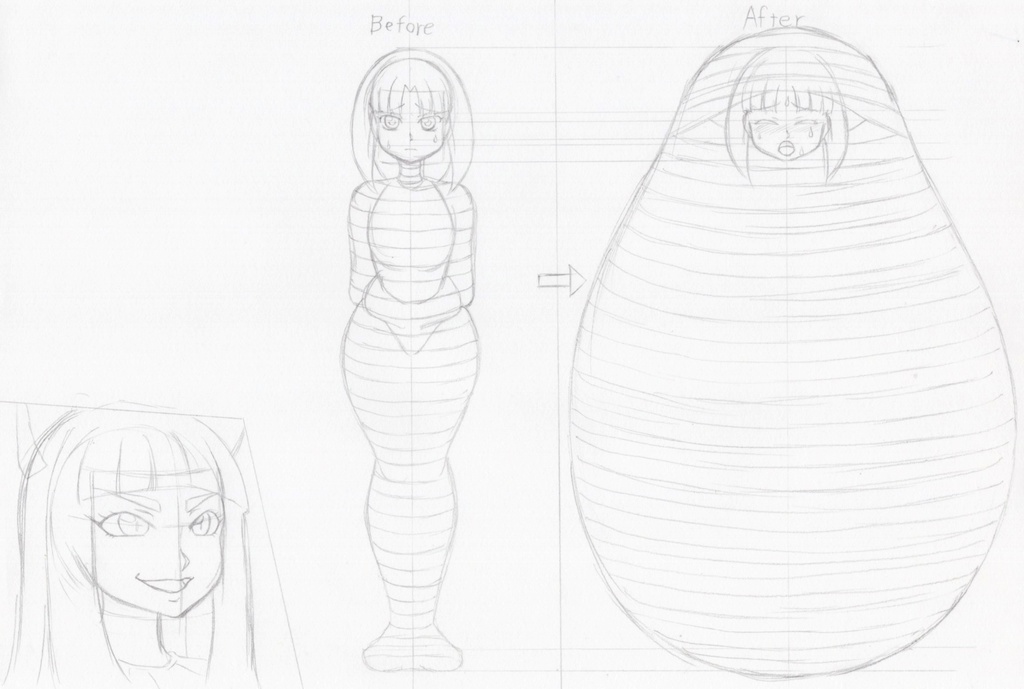 リクエスト絵 包帯マミフィケーション