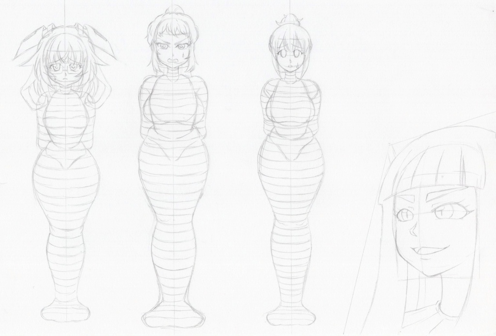 リクエスト絵 包帯マミフィケーション