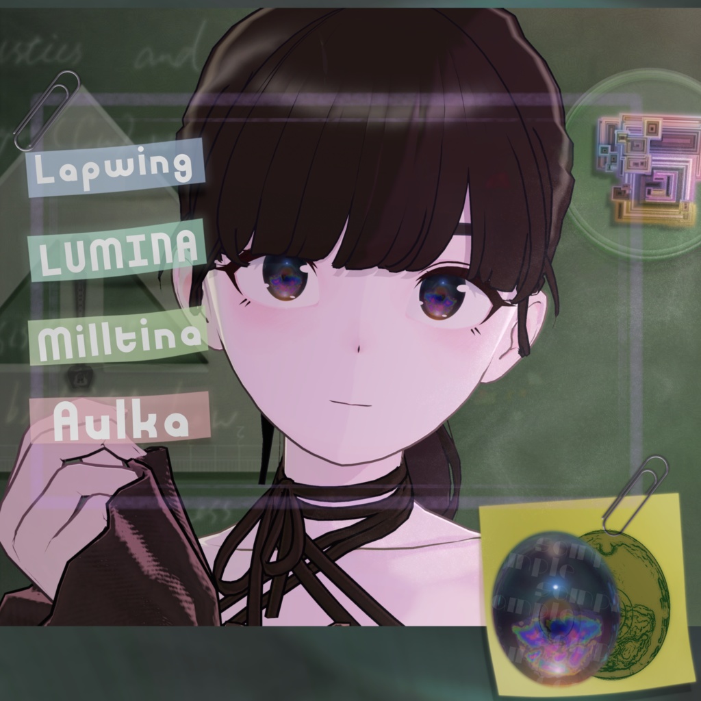 【7アバター対応】Metal bacteria eye texture