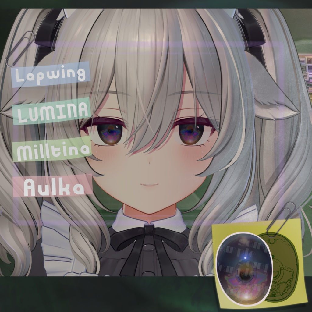 【7アバター対応】Metal bacteria eye texture