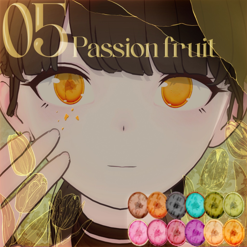 【Lapwing】Cracked macarons eye texture