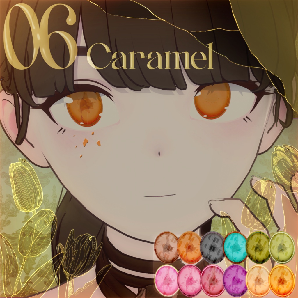 【Lapwing】Cracked macarons eye texture &face texture