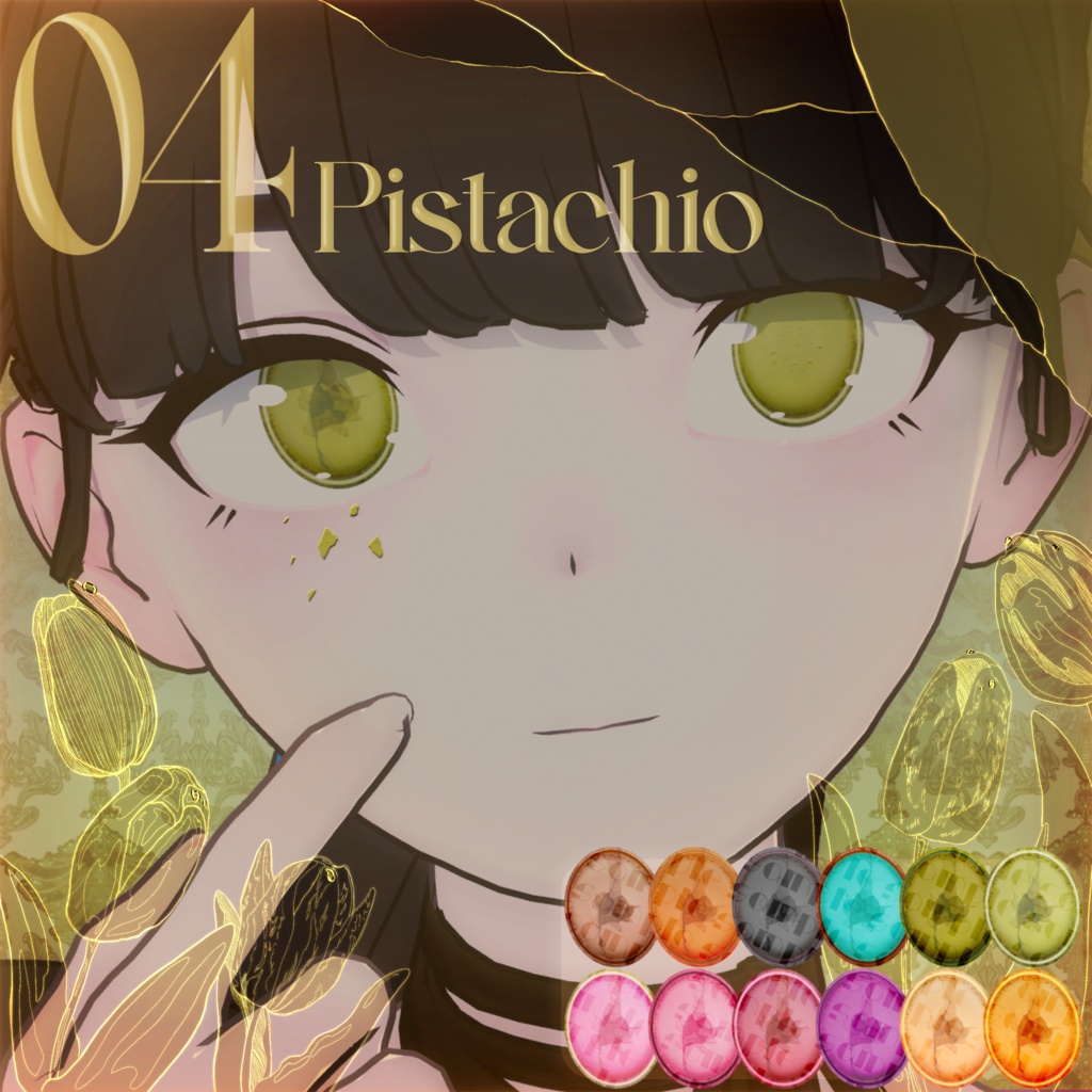 【Lapwing】Cracked macarons eye texture &face texture