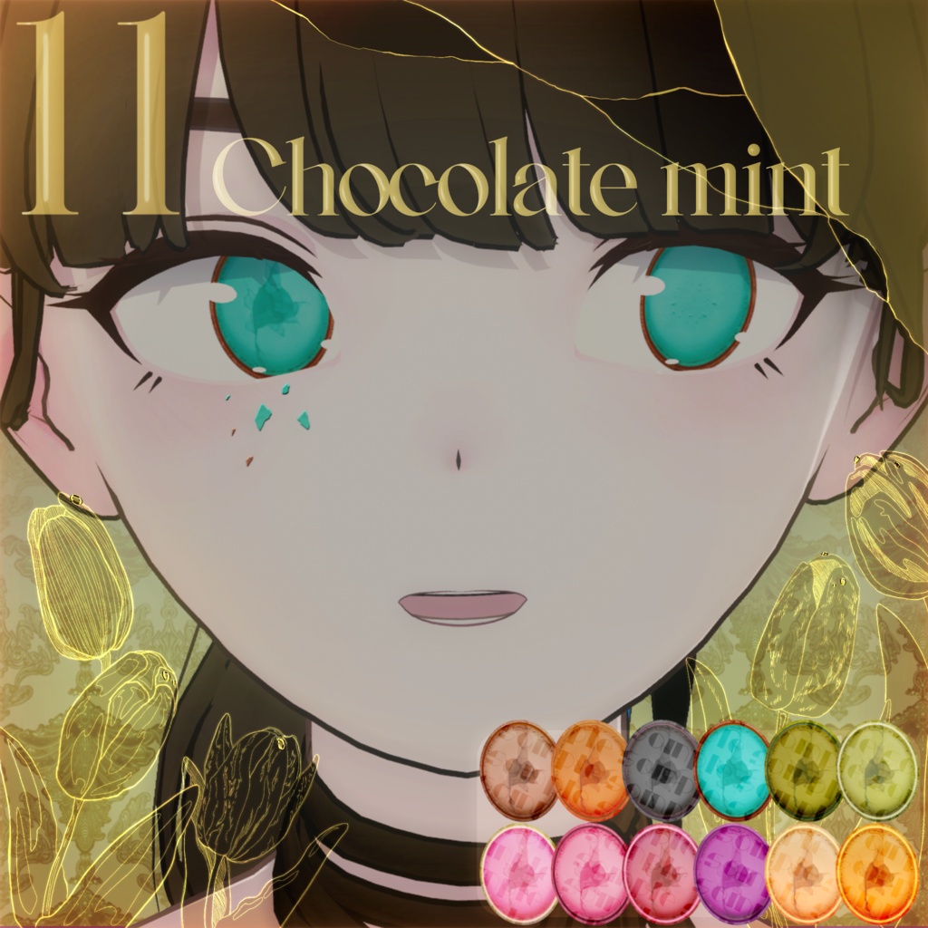 【Lapwing】Cracked macarons eye texture &face texture