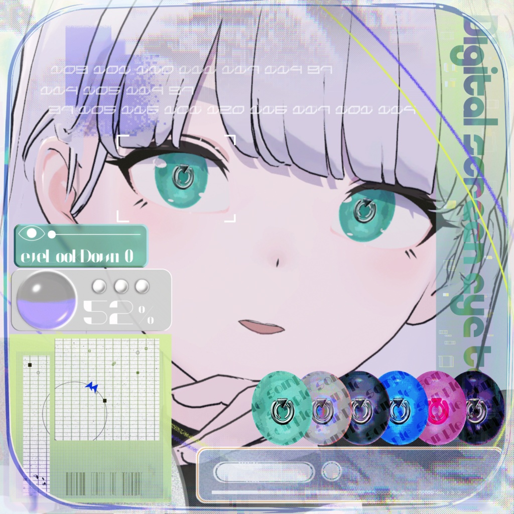 6colors【Lapwing】Digital screen eye texture