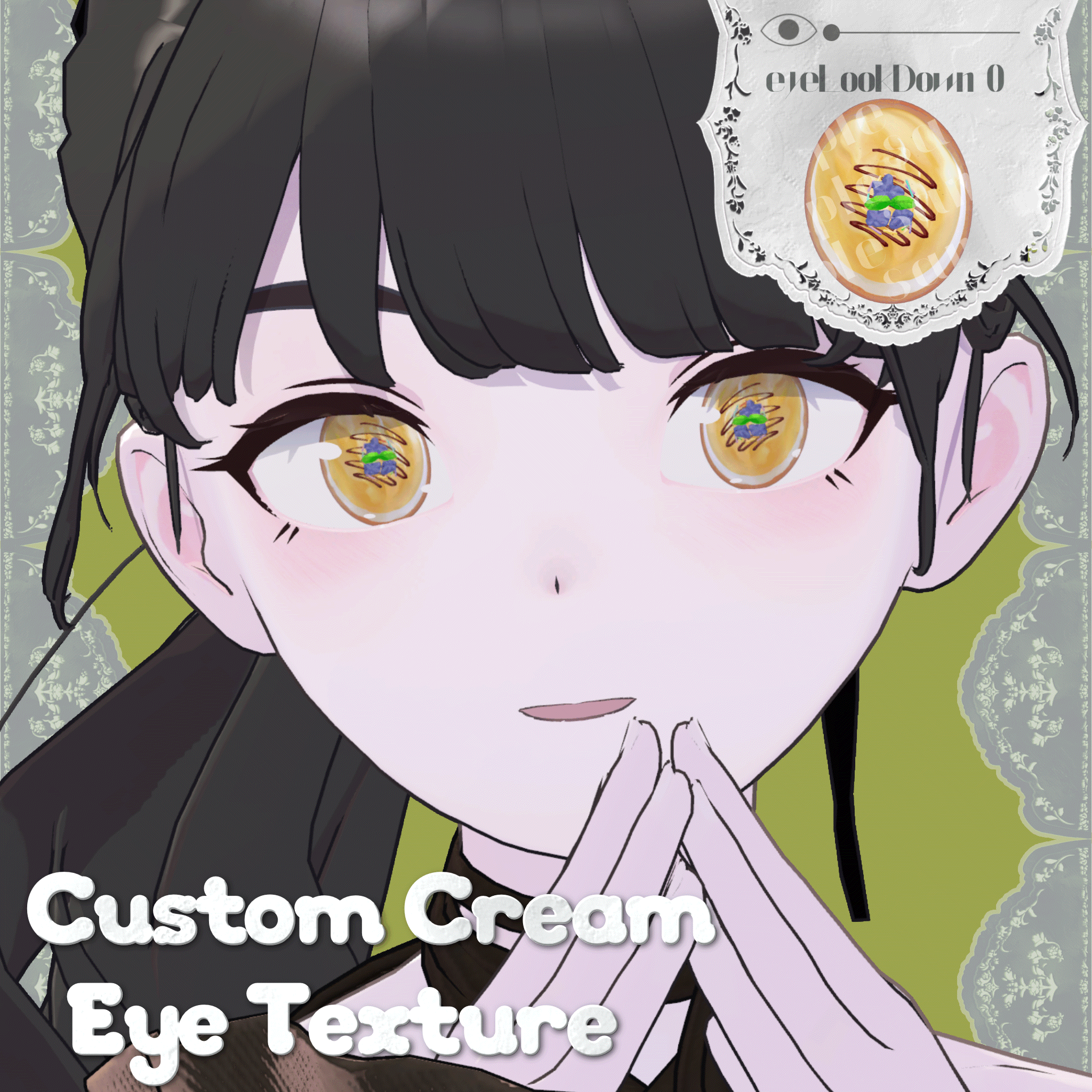 【複数アバター対応】Custom cream eye texture