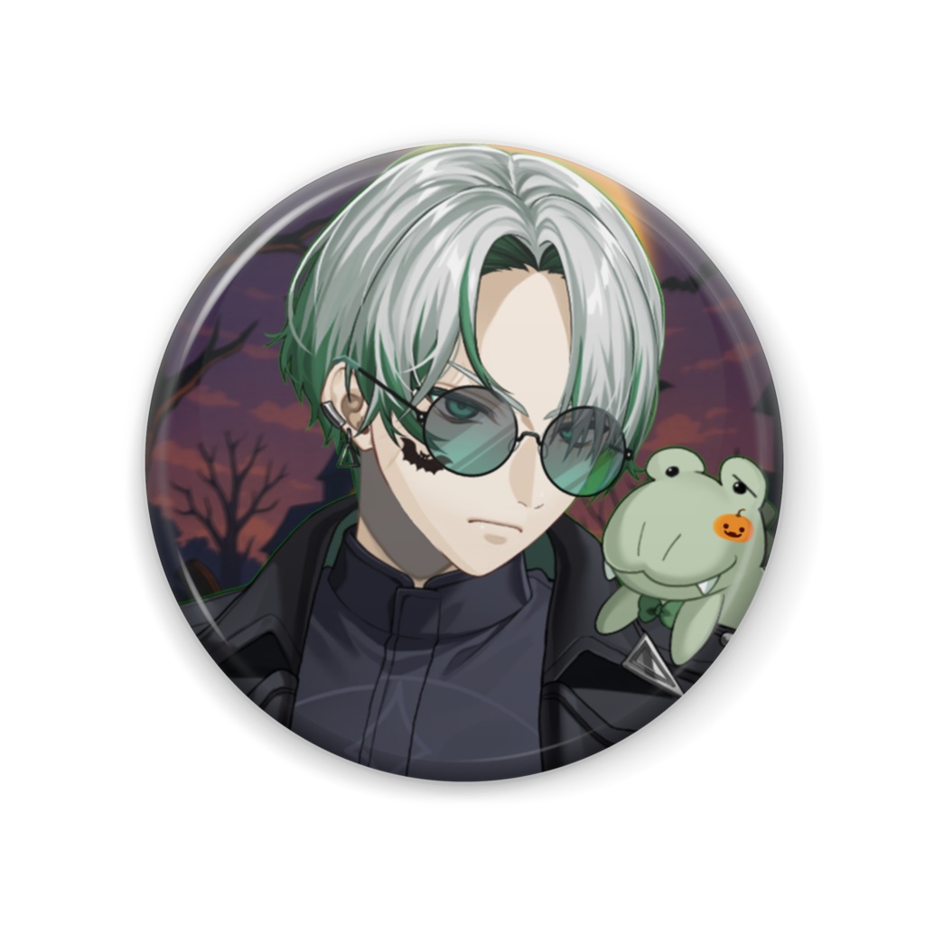 ハロウィン缶バッチ/鰐乃ルル