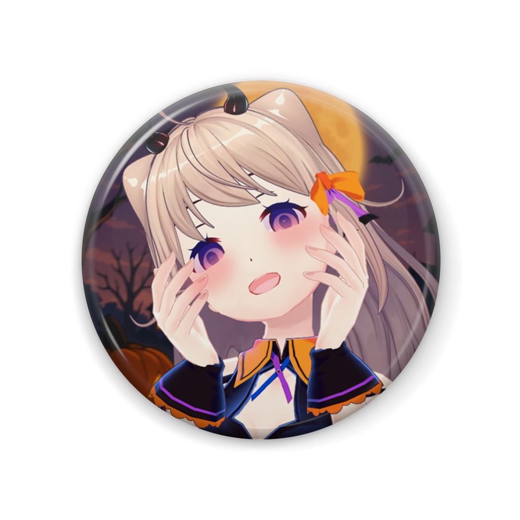 ハロウィン缶バッチ／ユメノセカイ