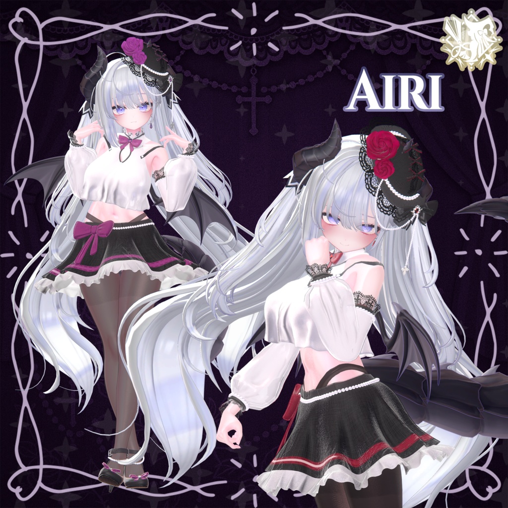 Nocturne Rose|透け感マテリアル追加🌹【14アバター対応】