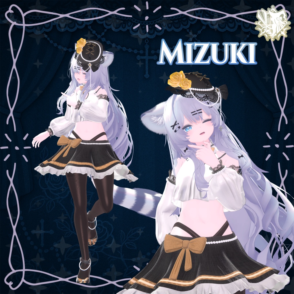 Nocturne Rose|透け感マテリアル追加🌹【14アバター対応】