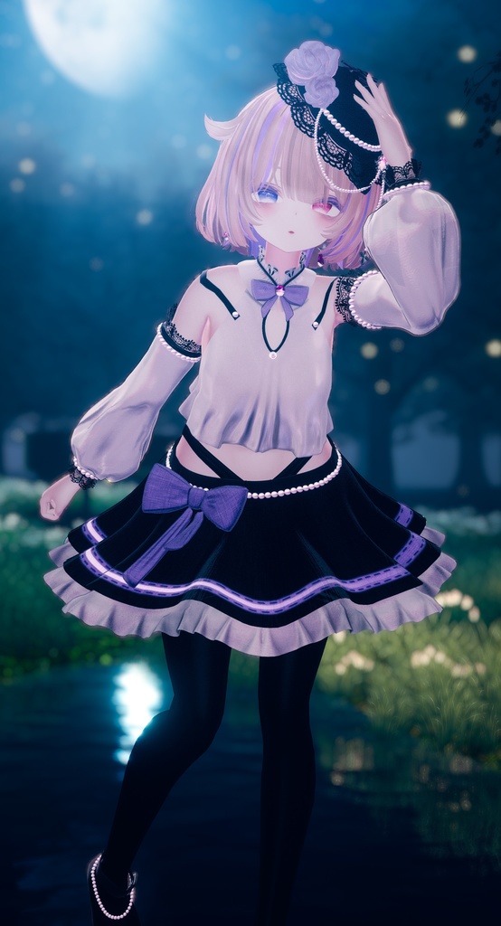 Nocturne Rose|透け感マテリアル追加🌹【14アバター対応】