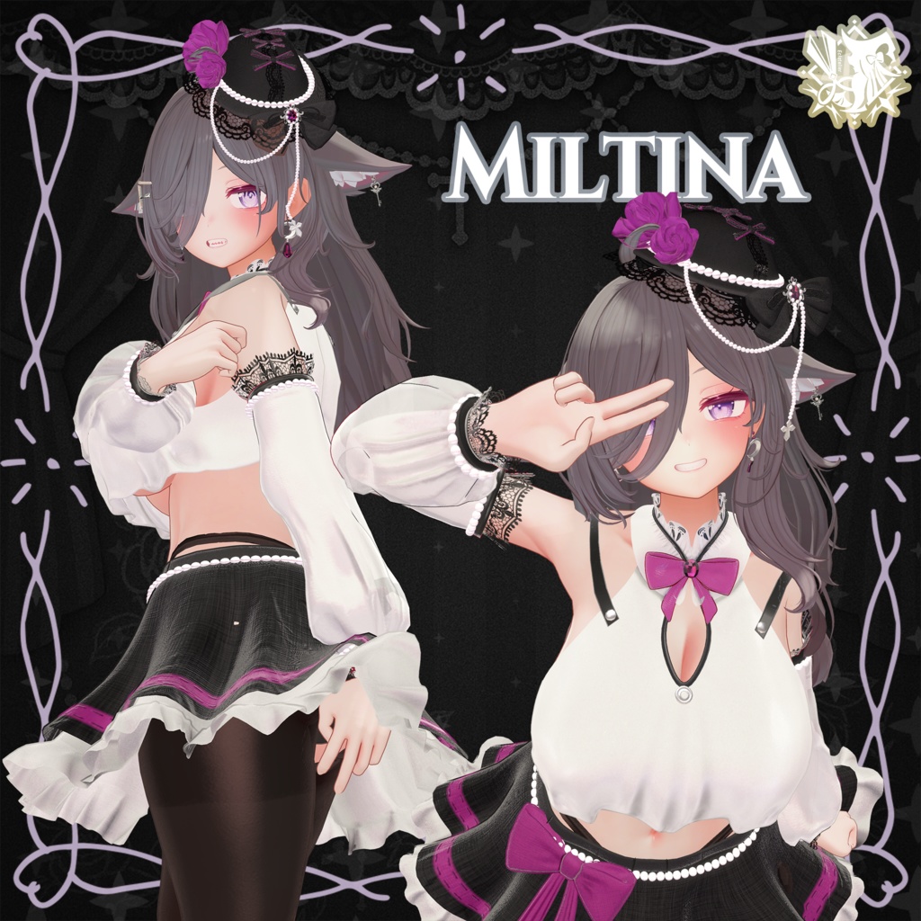 Nocturne Rose|透け感マテリアル追加🌹【14アバター対応】