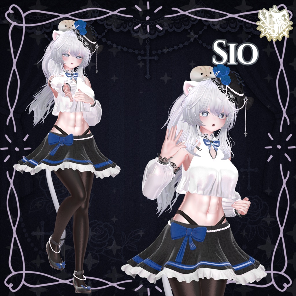 Nocturne Rose|透け感マテリアル追加🌹【14アバター対応】