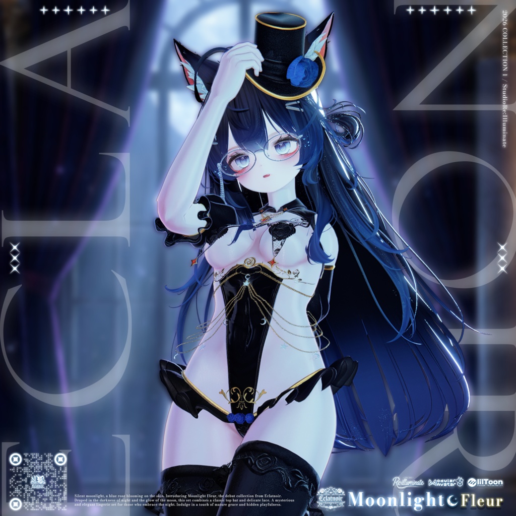 🌙セール中!🌙🎩Moonlight Fleur - Eclatnoir 1st Collection「17アバター対応」