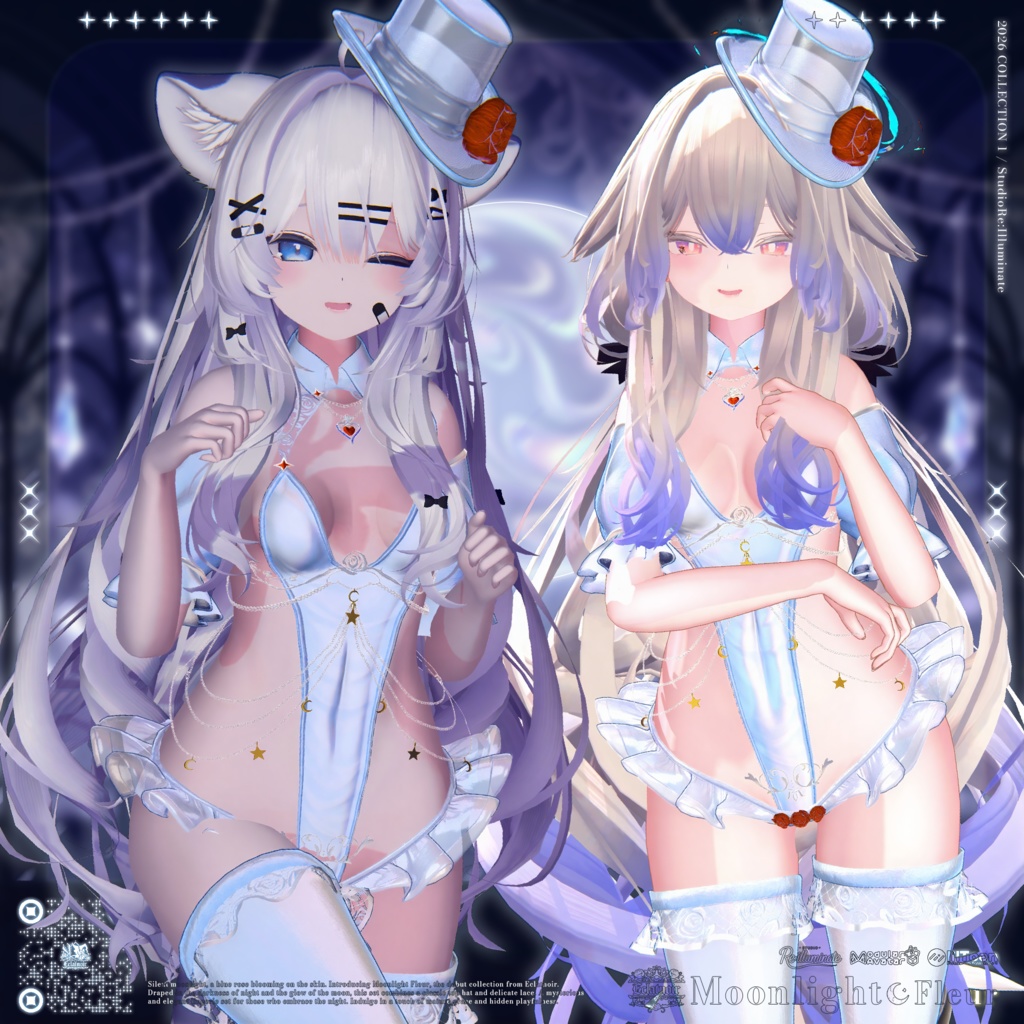 🌙セール中!🌙🎩Moonlight Fleur - Eclatnoir 1st Collection「17アバター対応」