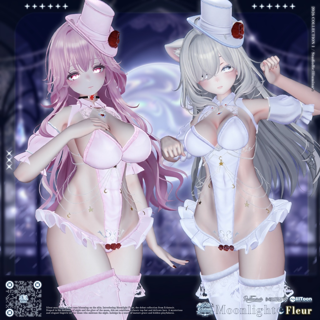 🌙セール中!🌙🎩Moonlight Fleur - Eclatnoir 1st Collection「17アバター対応」