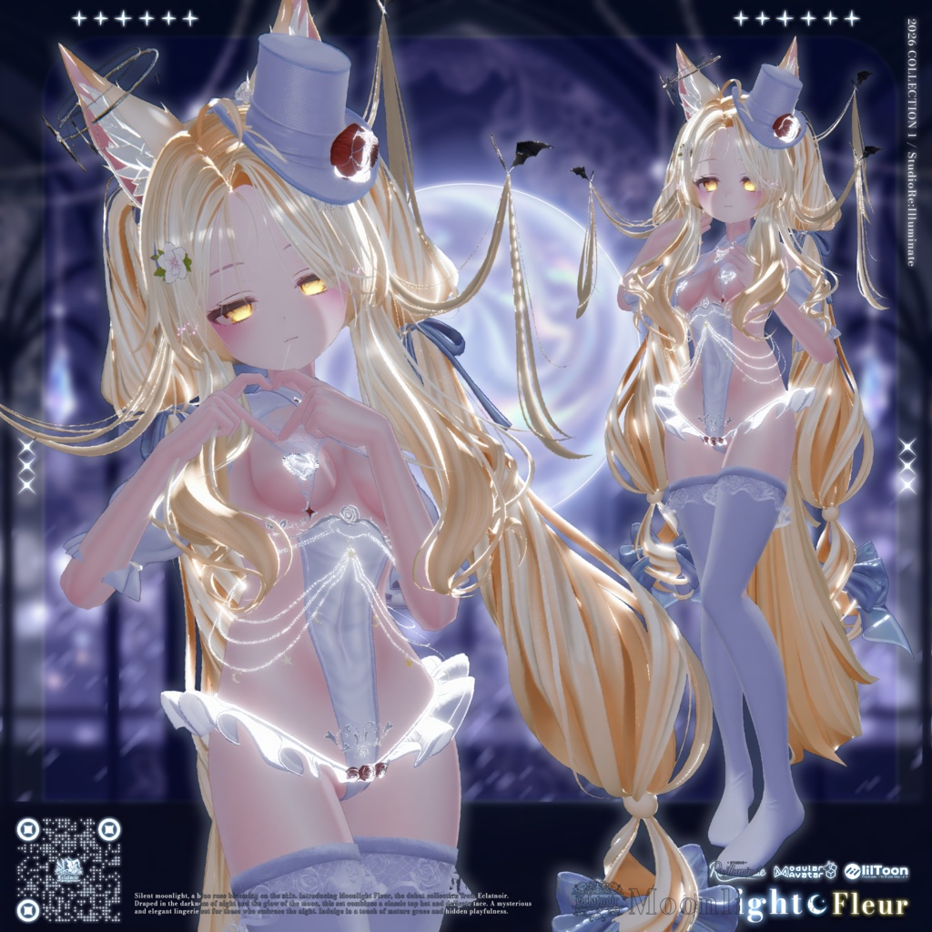 🌙セール中!🌙🎩Moonlight Fleur - Eclatnoir 1st Collection「17アバター対応」