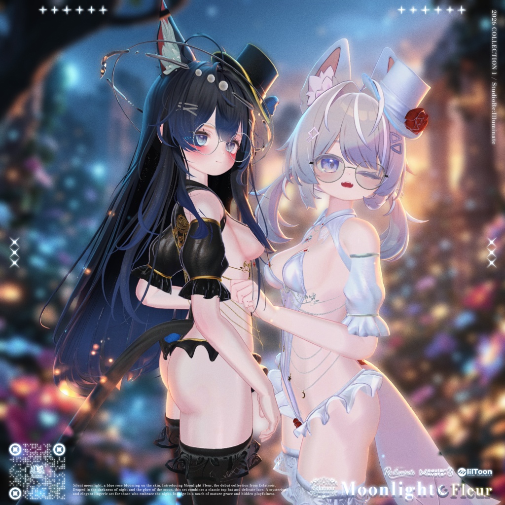 🌙セール中!🌙🎩Moonlight Fleur - Eclatnoir 1st Collection「17アバター対応」
